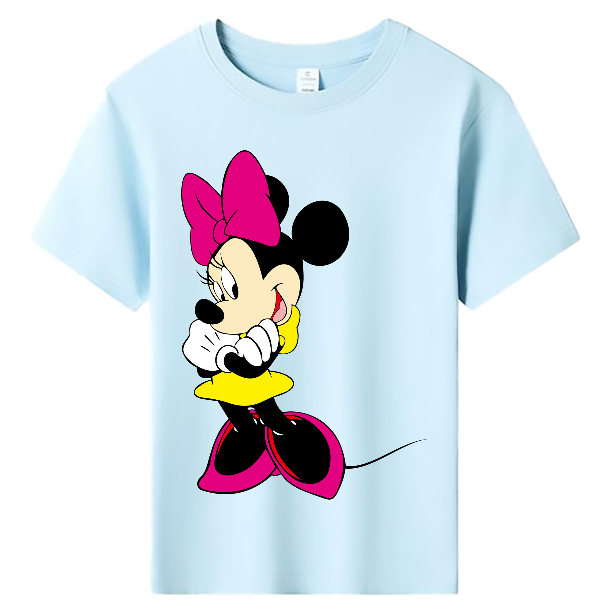 ミッキーマウス Mickey Mouse 綿100％キッズTシャツ（フロントプリント）
